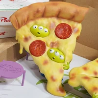 18cm Doll Three Eyed Monster Pizza Day Series Toys Mystery Box Surprise Bag Caja Ciega Cute Anime Figure Doll Desktop Model