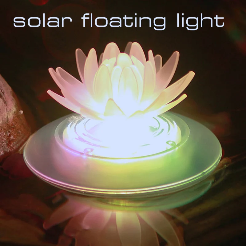 

Solar Outdoor Water Drift Light Colorful Gradient Pond Pool lamp LED Waterproof Garden Garden Decorative Light Swing Pool Lamp