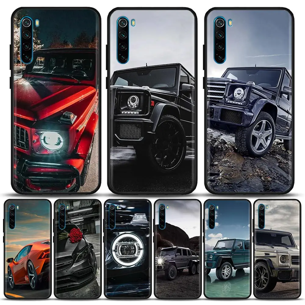 

Brand Suv Sports Cars Male Men Silicone Phone Case For Xiaomi Redmi 9 9C NFC 9T 10 10C 6 7 8 A K40 K50 Pro Plus Soft Cover Cases
