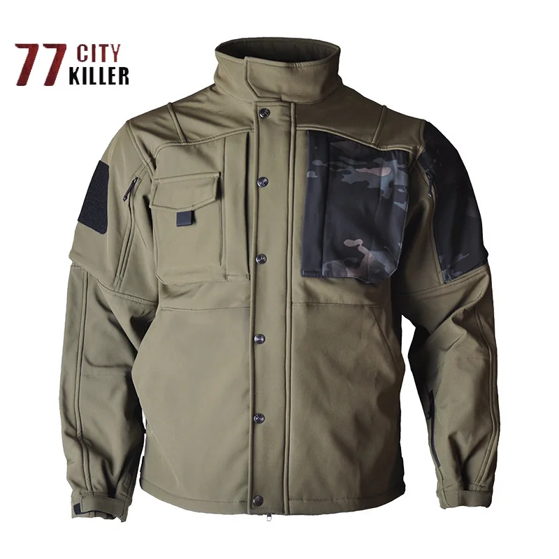 

Autumn and Winter New Men's Military Tactical Jacket Outdoor Sports Windproof Wear-resistant Jacket Men's Casual Warm Jacket
