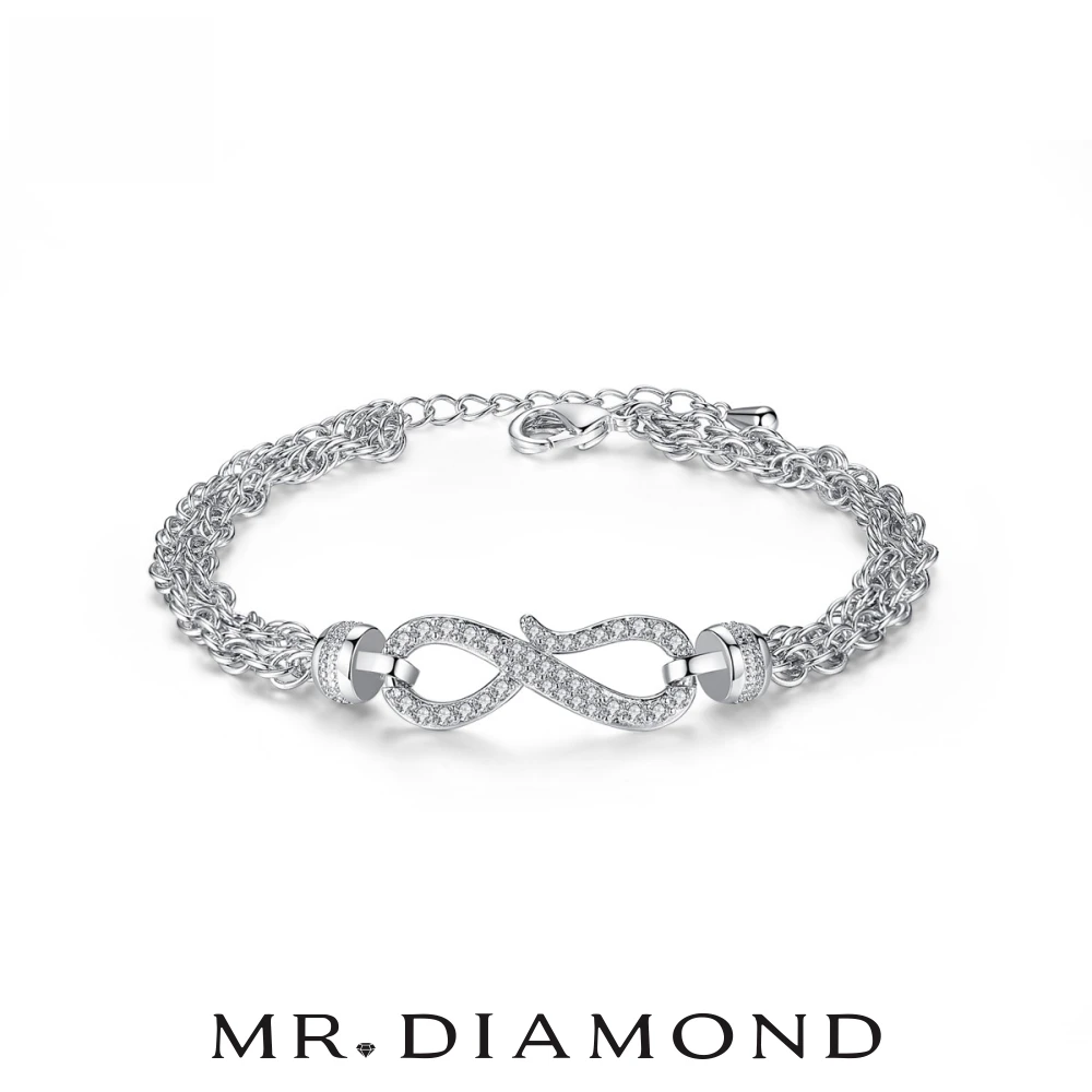 

Mrdiamond925 Silver Hand catenary Cubic Oxidation Zircon Women Charm Fashion Hand Bracelet Engagement Bangle Party Jewelry Gift