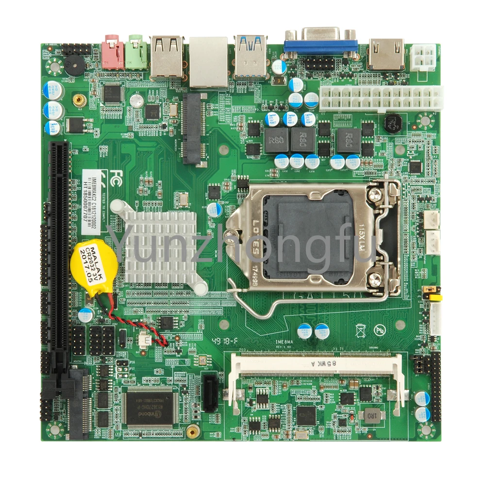 H81 мини-Промышленная материнская плата поддержка i3 / i5 i7 LG1150 CPU 17x17 компьютера