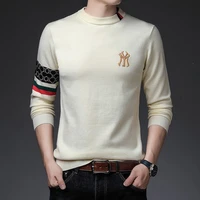 brand upscale new autumn and winter sweater designer fashion luxury knitted mens warm sweater casual mens wear korean version