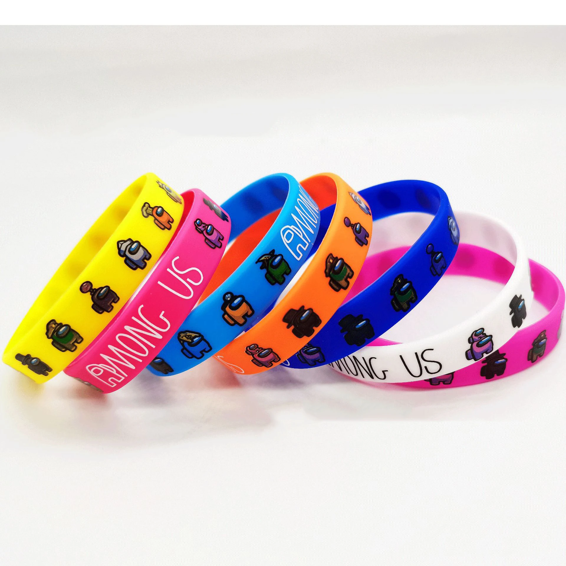 

Amonging Silicone Bracelet toy Impostor Wolf Game Kid Cartoons Bracelet Children Wristband Bracelet