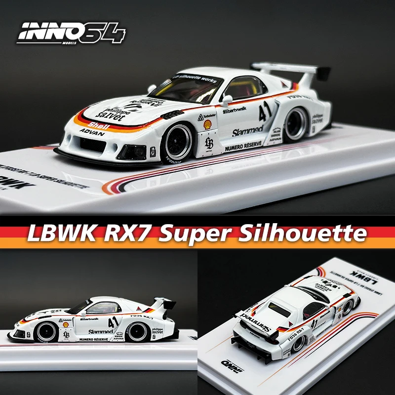 INNO в наличии 1:64 LBWK RX7 FD3S коллекционная Миниатюрная модель автомобиля под