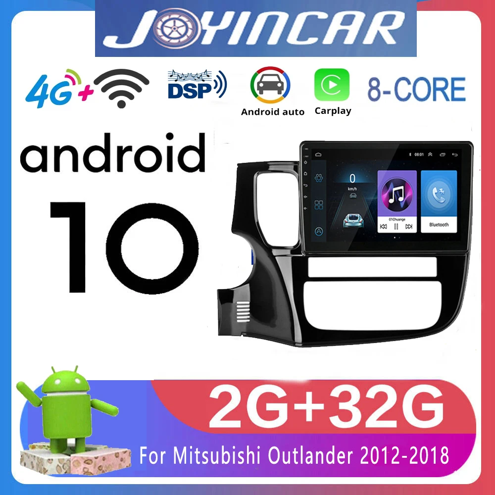 

10" 4G DSP RDS 2din Android 10.0 Car Radio Multimedia Player Navigation GPS For Mitsubishi Outlander Xl 3 2012-2018 Head Unit