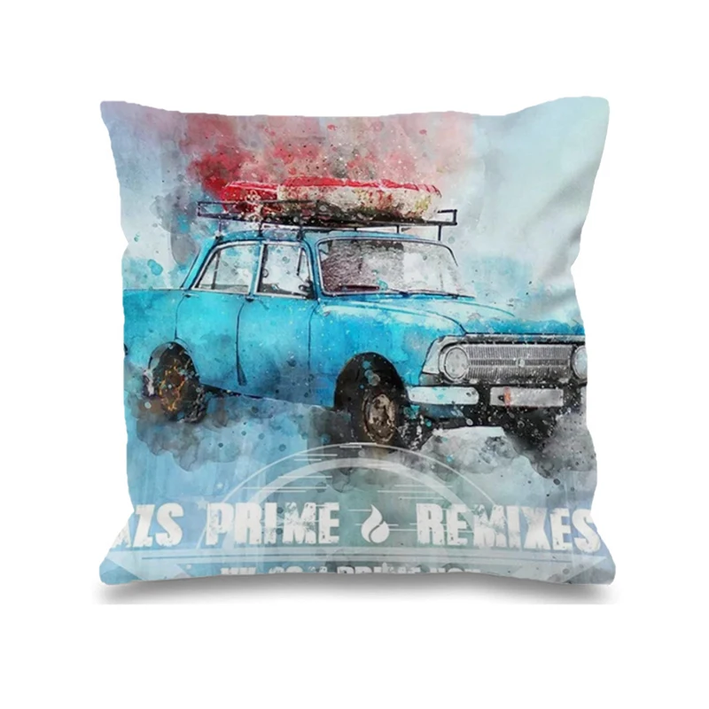 

Cushion Covers 45x45 Watercolor Car Decorative Pillows for Sofa Anime Pillow Cover Cushions Home Decor Child Pillowcase Bed Hugs