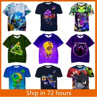 shelly t shirt browings 8 to 19 years kids fashion cartoon tops teen clothes poco game leon 3d printed t shirts boys girls
