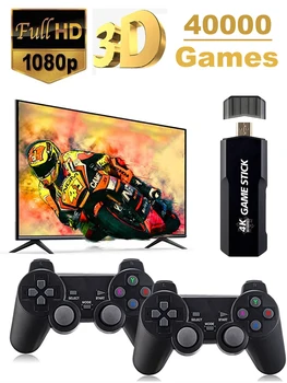 GD10 Retro TV Game Console 4K 60fps HD HDMI Output Ultra Low Latency TV Game Stick 2.4G Dual Handles Portable Home Games Console 2