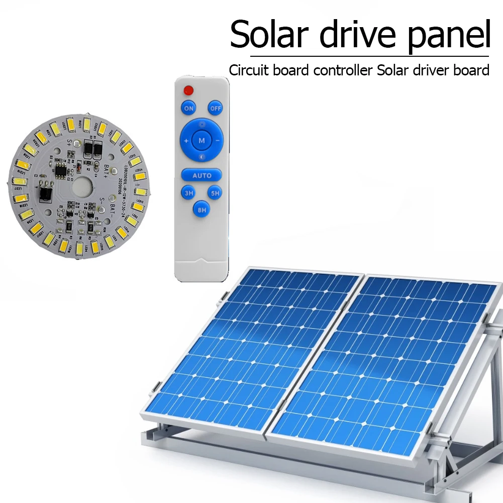 Круглая Фотопанель Со Встроенной Двухцветной Лампой 12 Вт Пульт Дистанционного