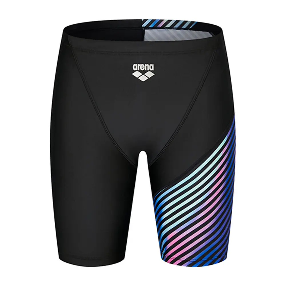 Mens Swimwear Jammer Training Swim Short Trunks Summer Beach Tight Swimming Pants Breathable Swimsuits Diving Sports Surf Shorts