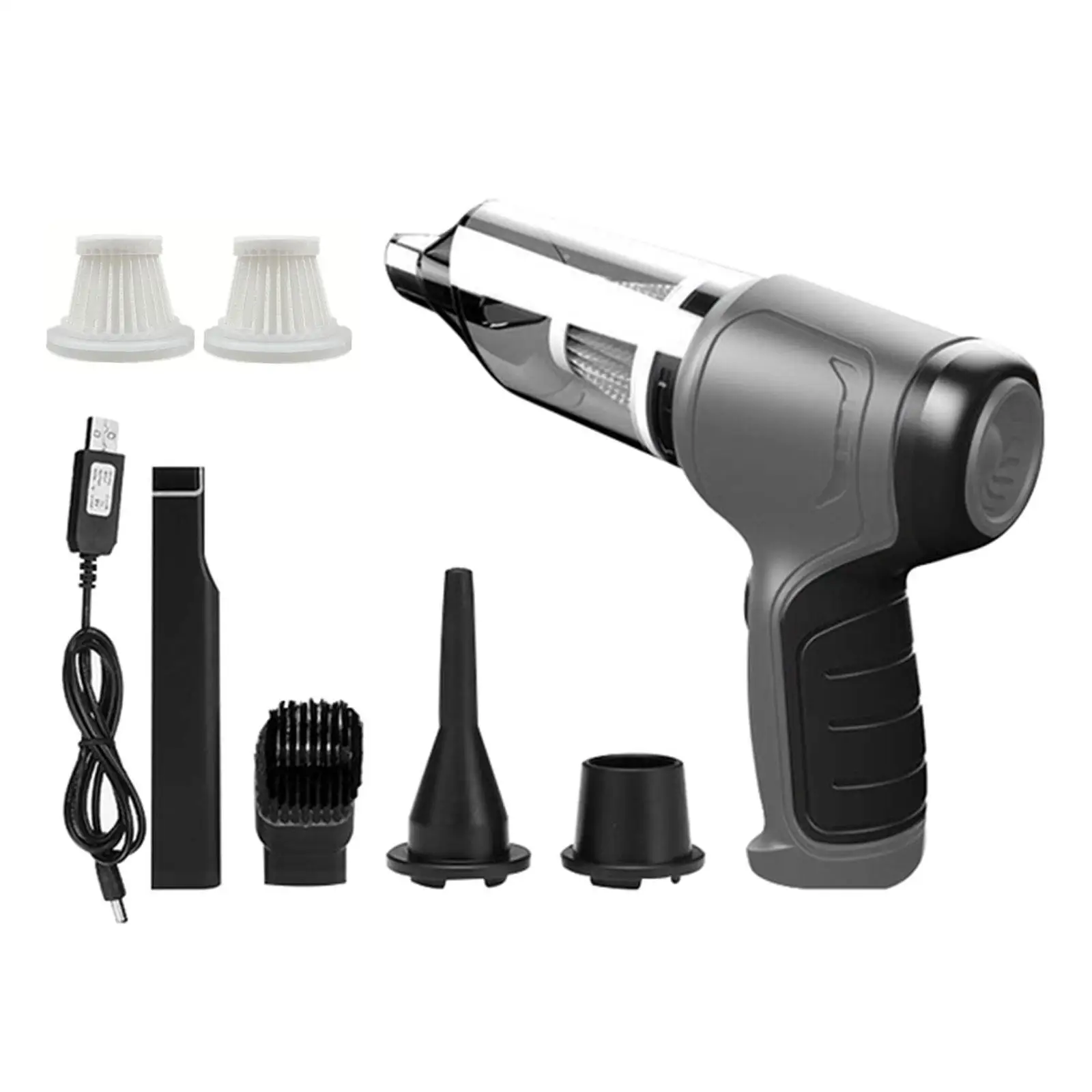 

Car Vacuum Cleaner 3 In 1 Cordless Portable Air Blower Handheld Air Duster Mini 9000Pa Wireless 2000mAh Cyclonic Suction Home