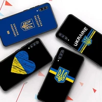 hot ukraine flag pattern phone case for redmi 8 9 9a for samsung j5 j6 note9 for huawei nova3e mate20lite cover
