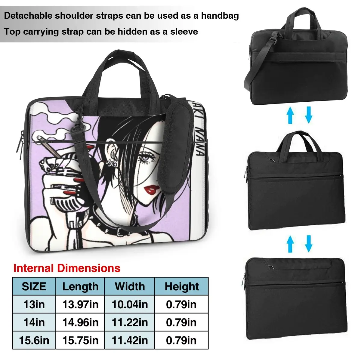 Сумка для ноутбука с рукавом сумка в японском стиле аниме Nana Osaki портативная 13 14 15