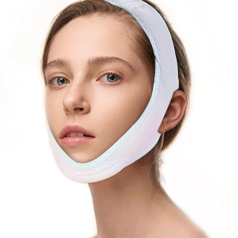 

V-образный ремешок для лица Подтяжка щек против морщин бандаж для лица Подтяжка подбородка ремешок для массажа лица для женщин и мужчин
