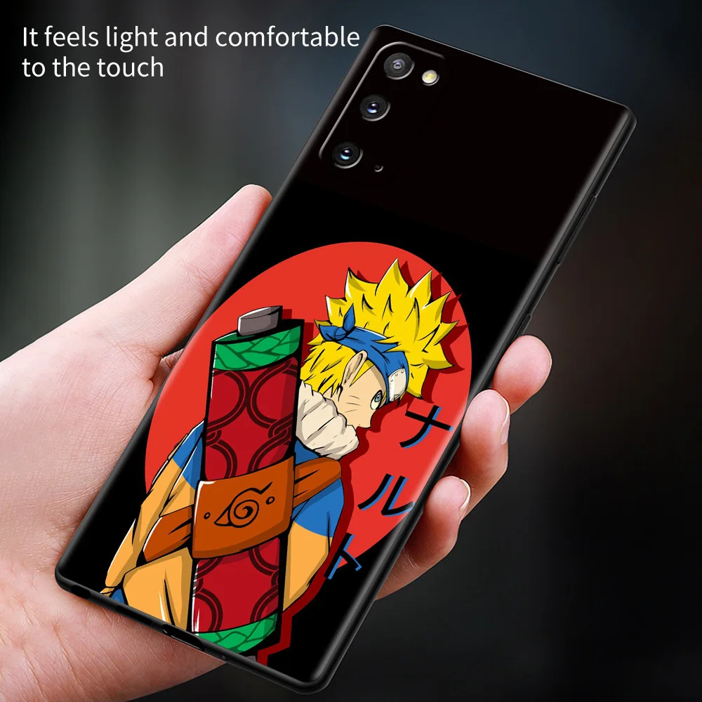 hot sale cover for samsung galaxy s20 fe s21 ultra 5g s10 plus s9 s8 s10e mobile cases black shell naruto naruto cartoon free global shipping