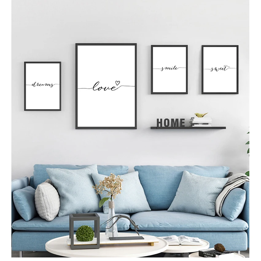 Декоративная картина в скандинавском стиле декор для спальни любовь улыбка