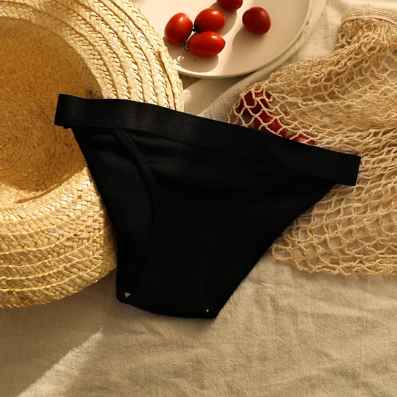 

Cotton Briefs Panties Comfortable Panties Lingerie High-Elastic Mid Waist Solid Underwear Women's Underpants