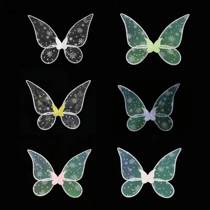 

Складные Крылья Феи Ангела B36D для детской вечеринки маскарадный костюм реквизит для фотосъемки на Хэллоуин Косплей