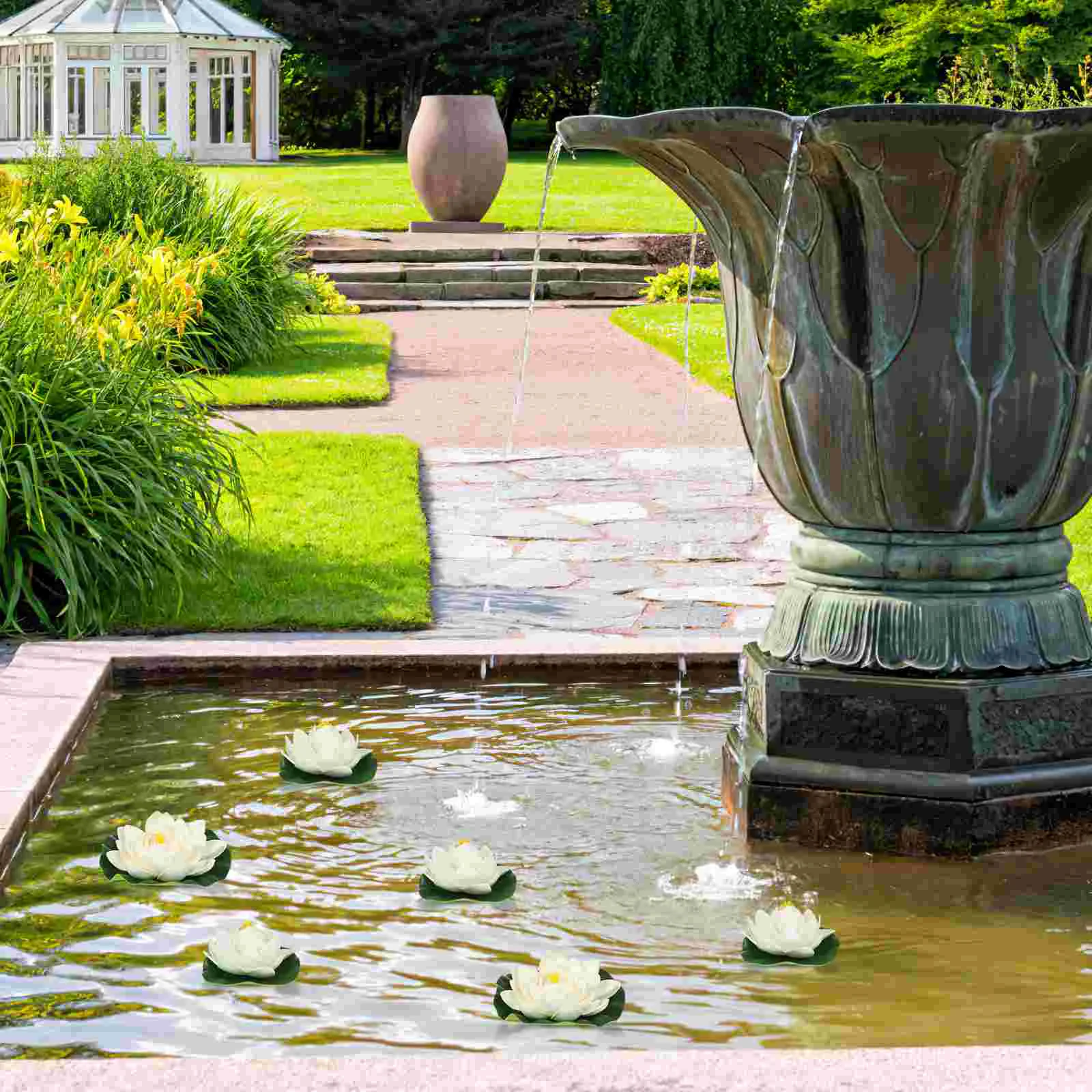 Горшки с водяной лилией украшения в виде лягушки цветок лотоса пруд ложные