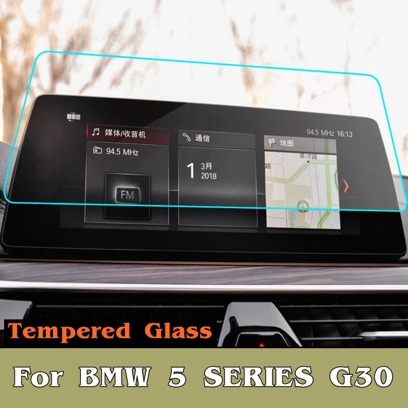 

Car Accessories GPS Navigation Tempered Glass Screen Protector For BMW 5 SERIES G30 520 525 530 545 2018 2019 Protective Film