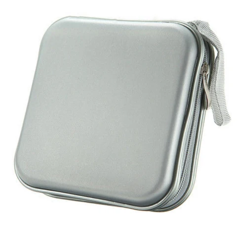 Портативная сумка для хранения CD DVD Чехол 40 емкости EVA круглый держатель на молнии для дома автомобиля CD коробка сумки аксессуары