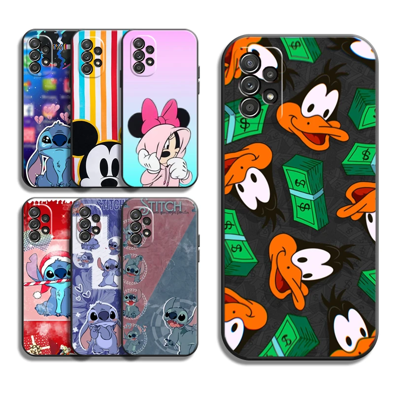 

Disney Stitch MIQI Phone Cases For Samsung Galaxy A51 4G A51 5G A71 4G A71 5G A52 4G A52 5G A72 4G A72 5G Funda Back Cover