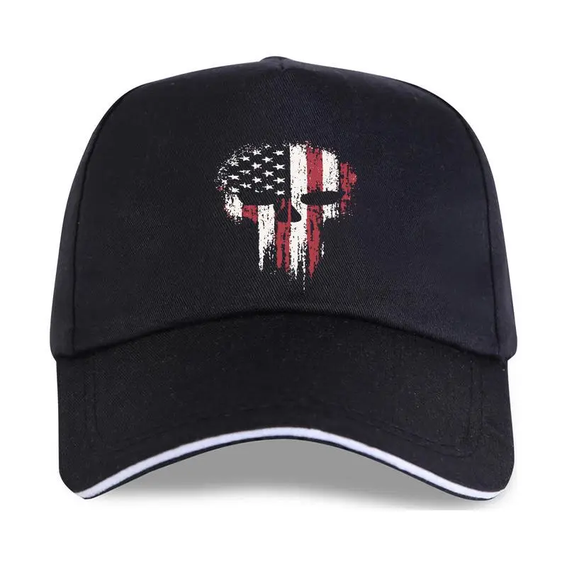 

Новинка 2022, черная Военная американская бейсболка с флагом черепа, патриотическая Мужская бейсболка из 100 хлопка