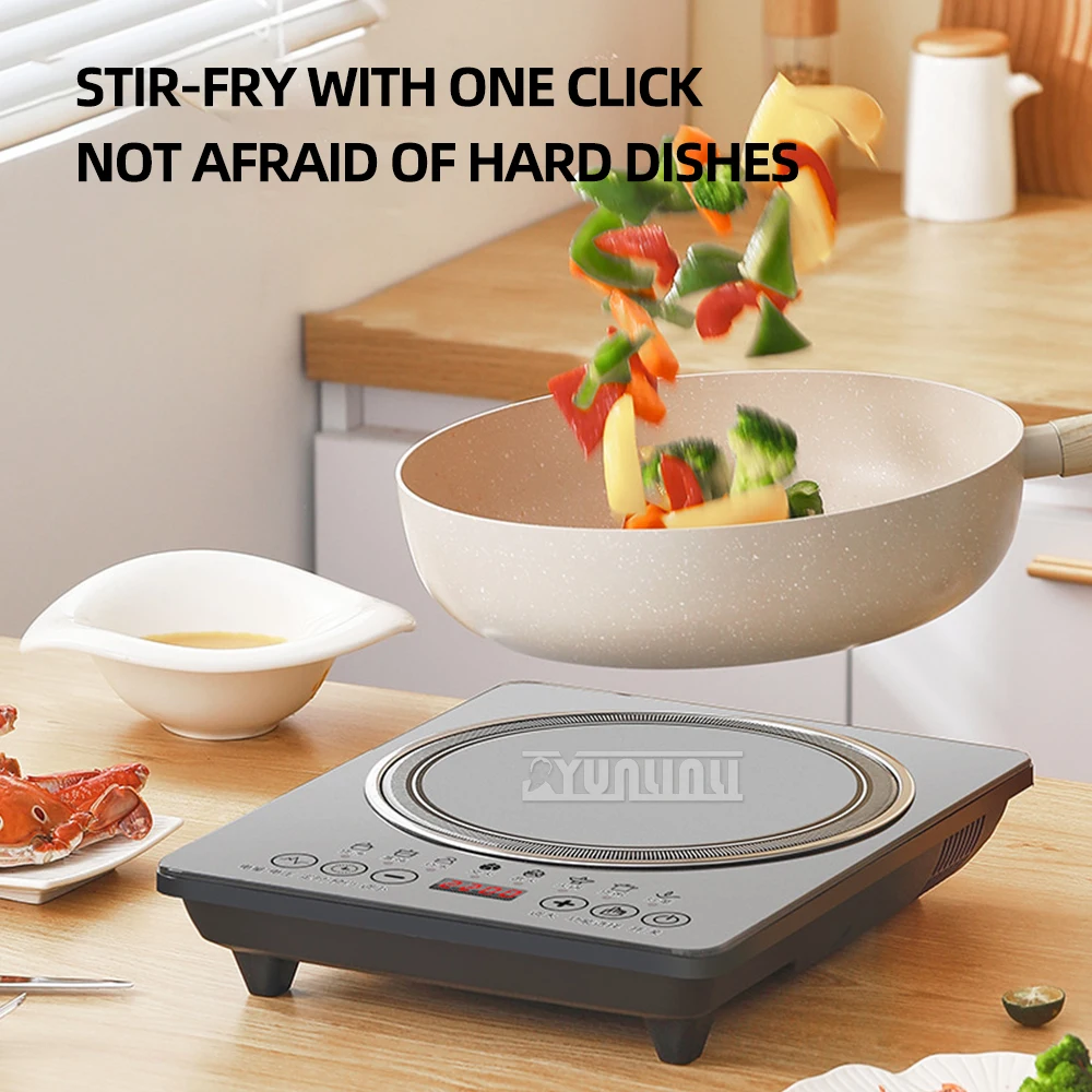 Коммерческая индукционная плита 2200 Вт бытовая многофункциональная