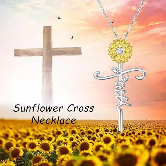 Новое весенне-летнее ожерелье с подвеской навсегда в виде буквы подсолнуха