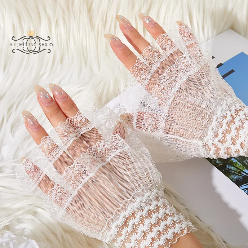 Перчатка для фотосъемки ногтей красивая нежная искусственная кожа декоративное