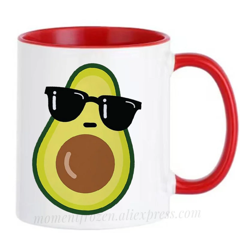 

Cute Avocado Cups Funny Fruit Coffee Mugs Outdoors Party Bonfire Camping Drink Water Juice Coffeeware Home Decal Friends Gifts