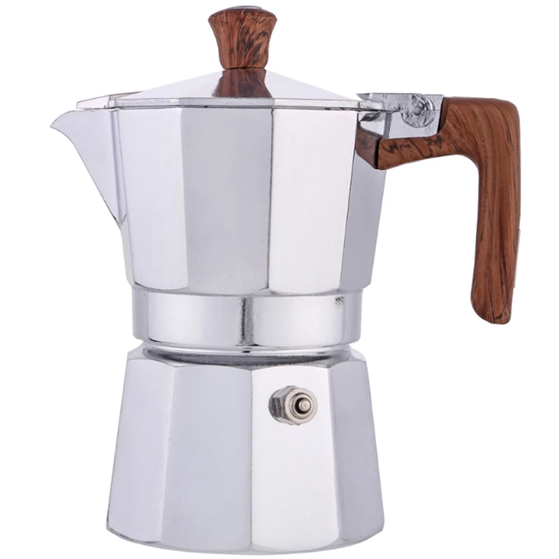 

Кофеварка Moka с одним клапаном, кофейник ручной работы в классическом итальянском стиле