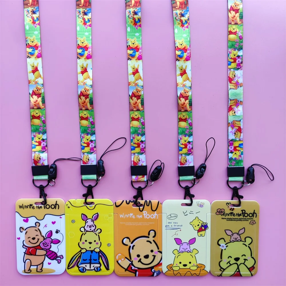 Шнурок с рисунком Винни-Пуха из мультфильма Disney держатель для удостоверения