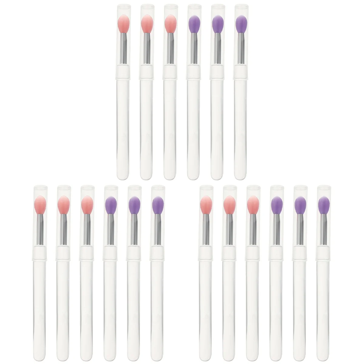 

18 Lip Brush with Caps Lip Lip Gloss Applicators Eyeshadow Brush
