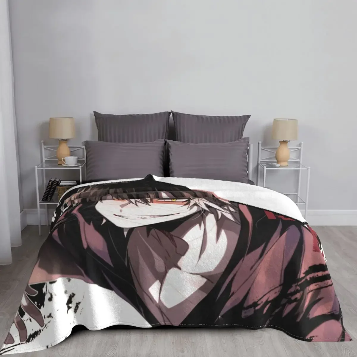 Одеяло Из Кораллового Флиса С Принтом Ангел Смерти И Исаака Мягкое Покрывало Для