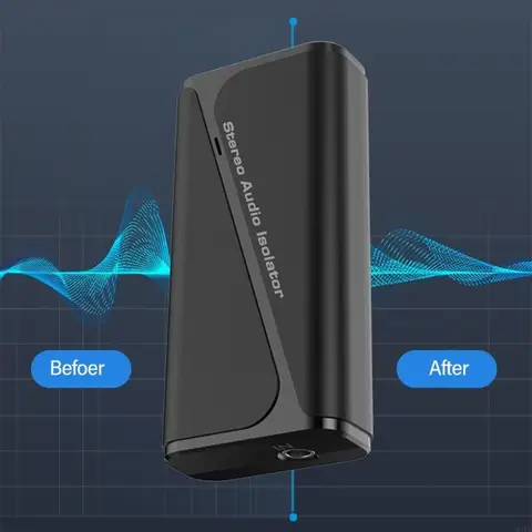 Устранение звукового шума, портативный изолятор заземления для ПК, транспортных средств, стереосистем с интерфейсами 3,5 мм