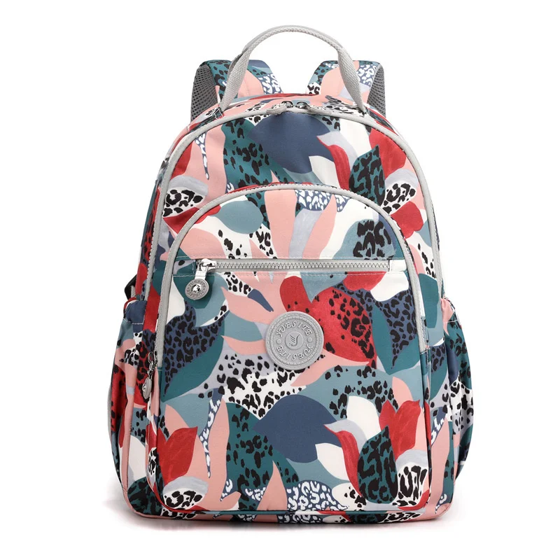 

New 2023 Teenager Girls Backpack Floral Printing Leisure Backpack Student Baggage Women Leisure Travel Bag Rucksack