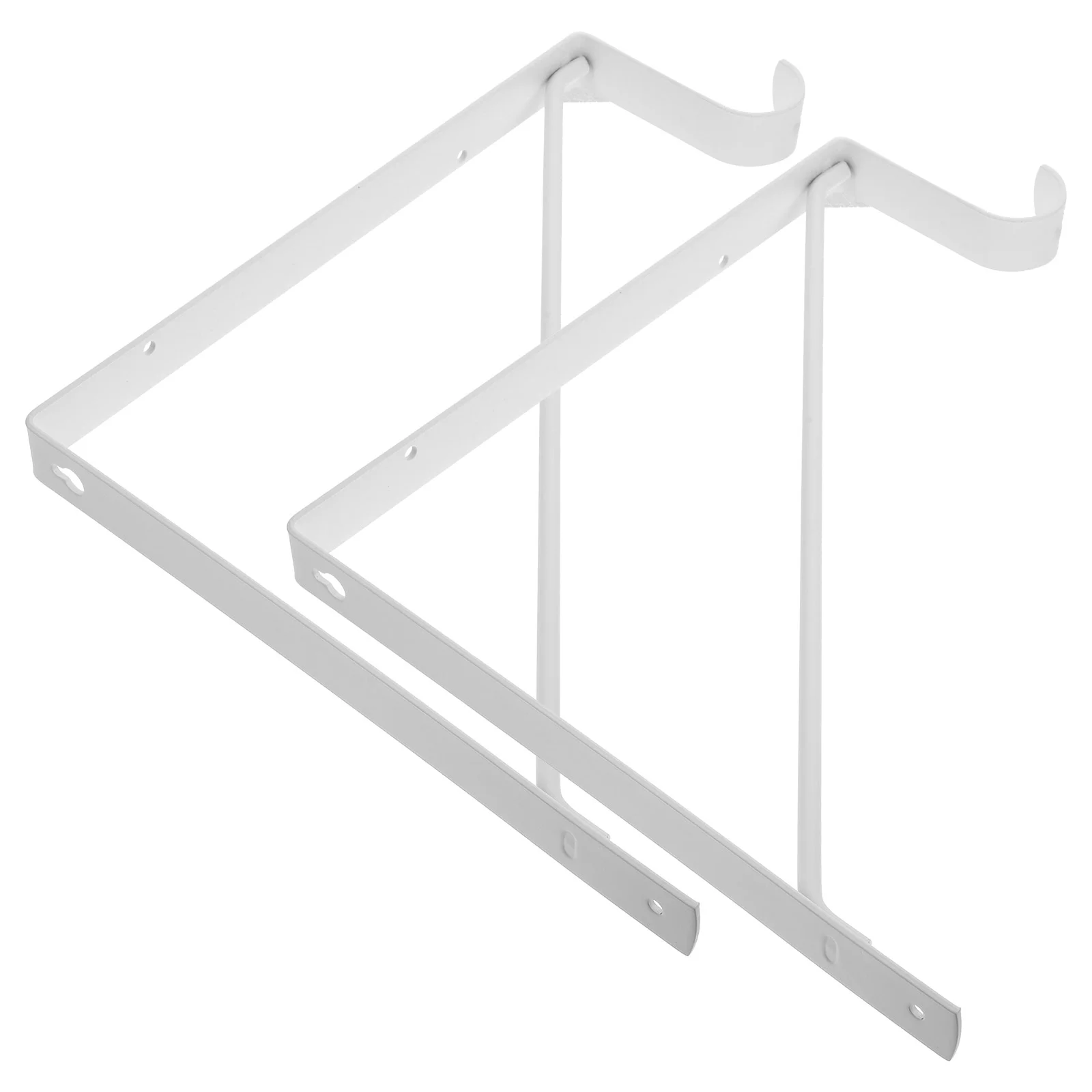 

2 Pcs Clothes Rail Support Heavy Duty Shelves Stainless Steel Plant Shelf Brackets