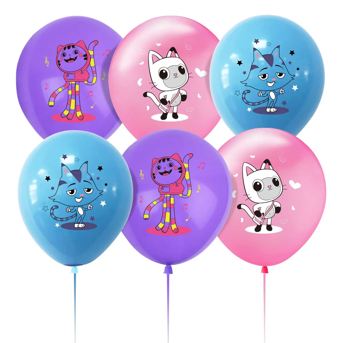 

15pcs12 "Gaby's Birthday Party Decorate Children's Anniversary Supplies Doll House Cartoon Latex Balloon