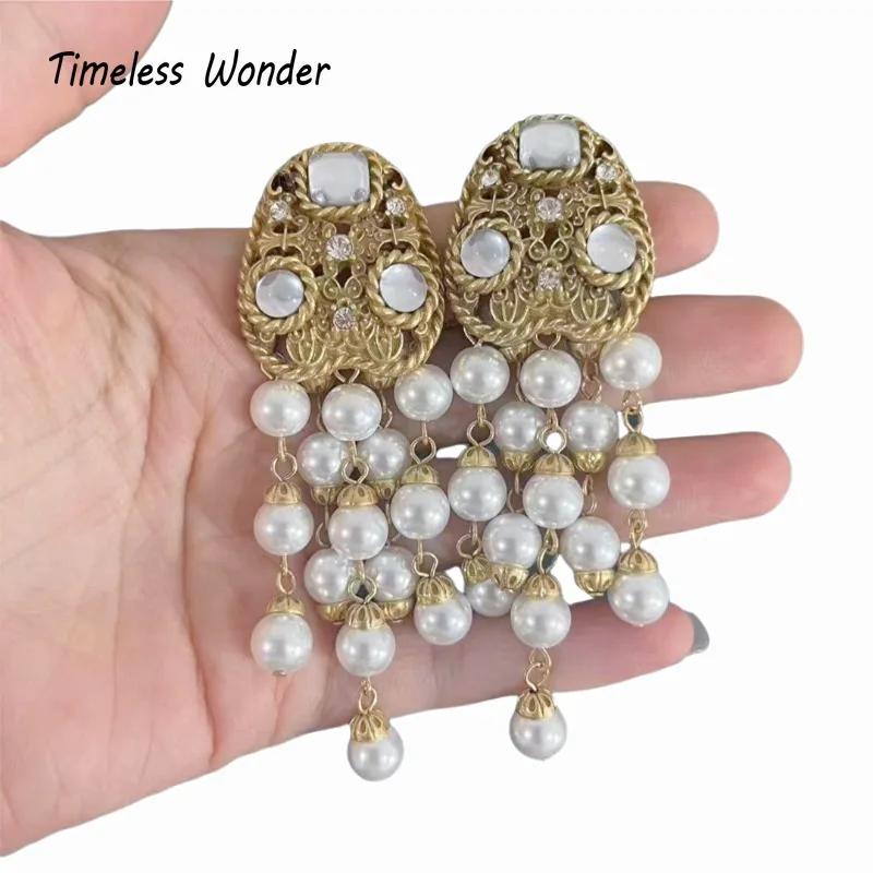 Женские серьги-гвоздики из циркония в стиле ретро