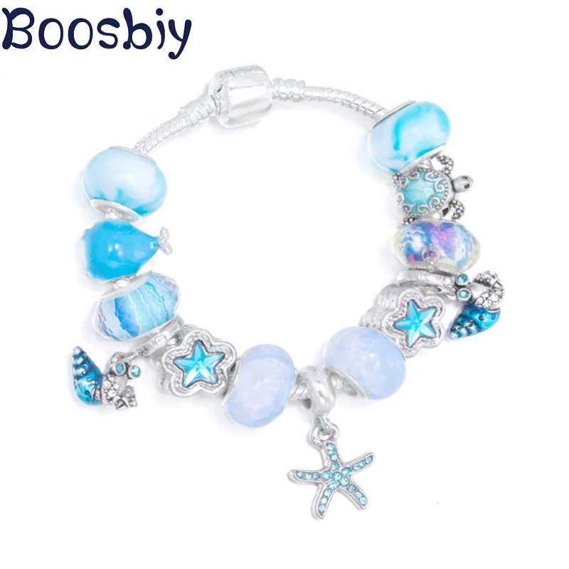 Цепочка с подвесками в виде краба черепахи и Кита