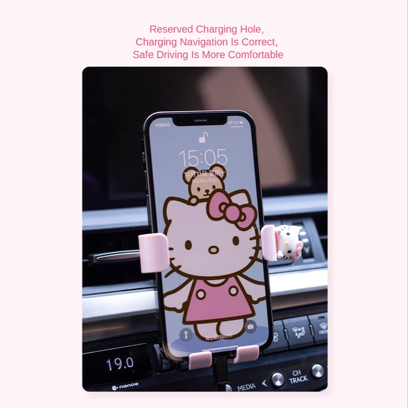 Крепление для смартфона Hello Kitty с креплением на створки вентиляции | Блузки и