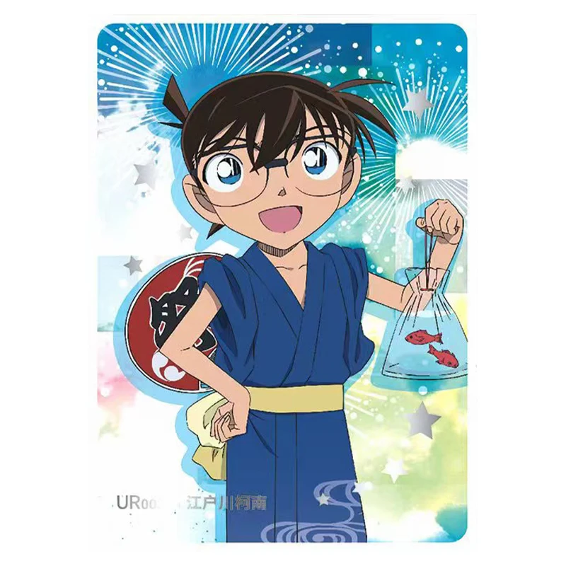 Оригинальные Карты детектива Conan аниме Kayou SSP Kudou Shinichi Бронзирующая коллекция Flash