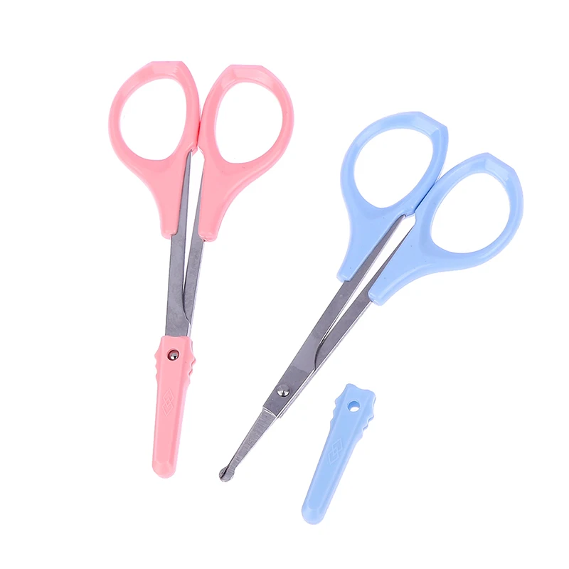 

High Precision Curved Head Eyelash Scissors Eyebrow Trimming Tool Makeup Scissor Nose Hair Clipper