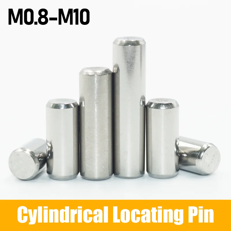 Stainles Steel Cylindrical Solid Pin dowel Locating Dowel M1 M1.5 M2 M2.5 M3 M4 M5 M6 M8 M10 Fixing Shaft Pins Round Rod
