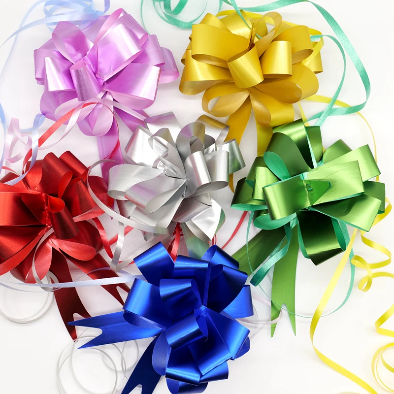 

10~50pcs Pull Bows Gift Knot Ribbon Christmas/Wedding Gift Decoration Birthday Decor Gift Flower Wrapping Bows Packing Car Decor