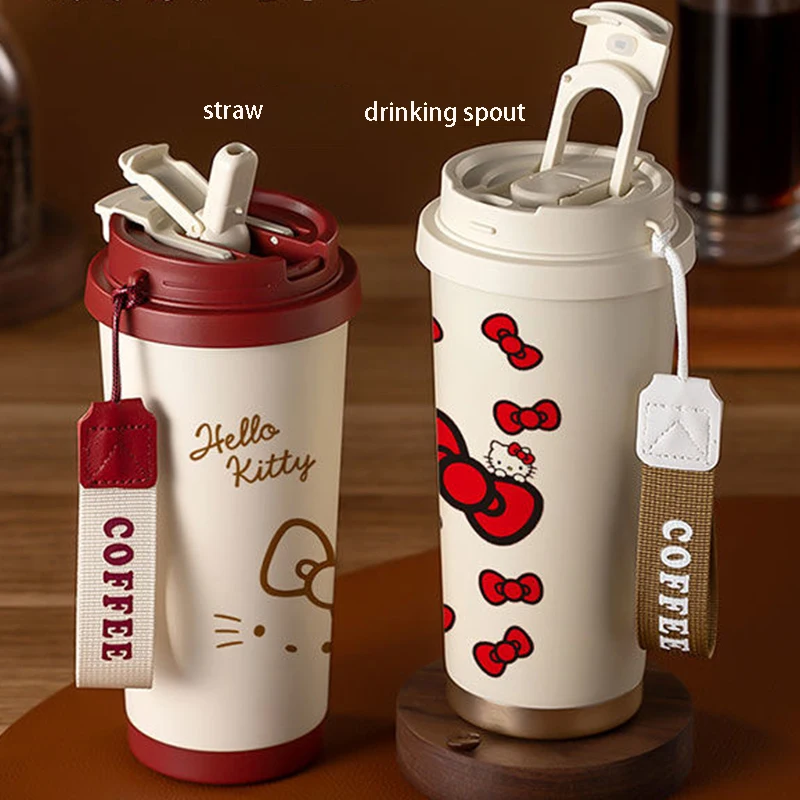 Miniso Hellokitty 316 термоизоляционная чашка с мультяшным принтом портативная для воды