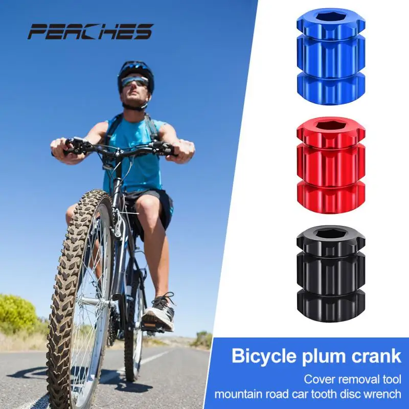 1PCS Multi-tool Ntegrated Hollow Aluminum Alloy Bicycle Accessories Practicality Crankset Wrench Blossom For Mountain Road Bike