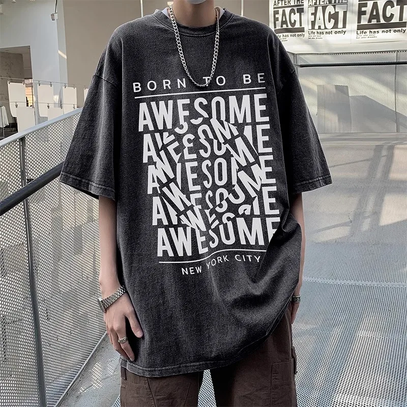 Футболка женская с надписью индивидуальный винтажный красивый топ в уличном